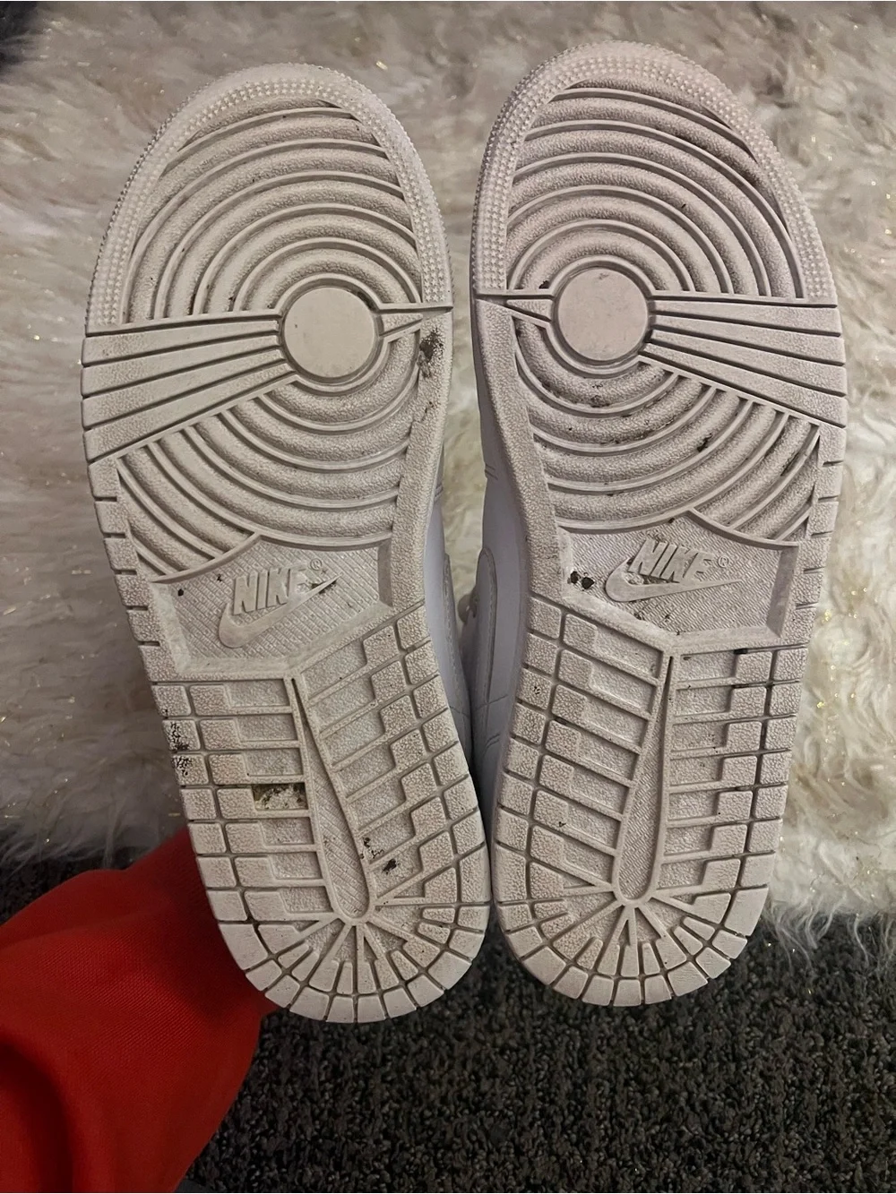 Jordan Soft White Low-Top Sneaker Interior View